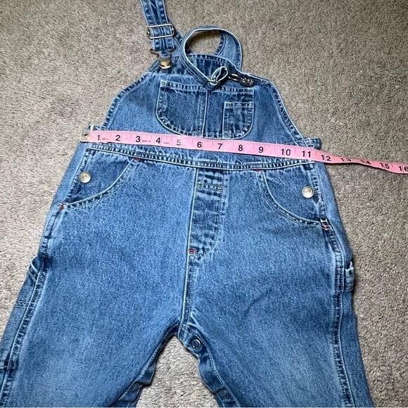 VINTAGE The Perfect Fit CLASSIC Baby Gap Denim Jean Bib Overalls 2 Years - Picture 7 of 11